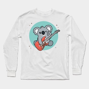 Rock star koala Long Sleeve T-Shirt